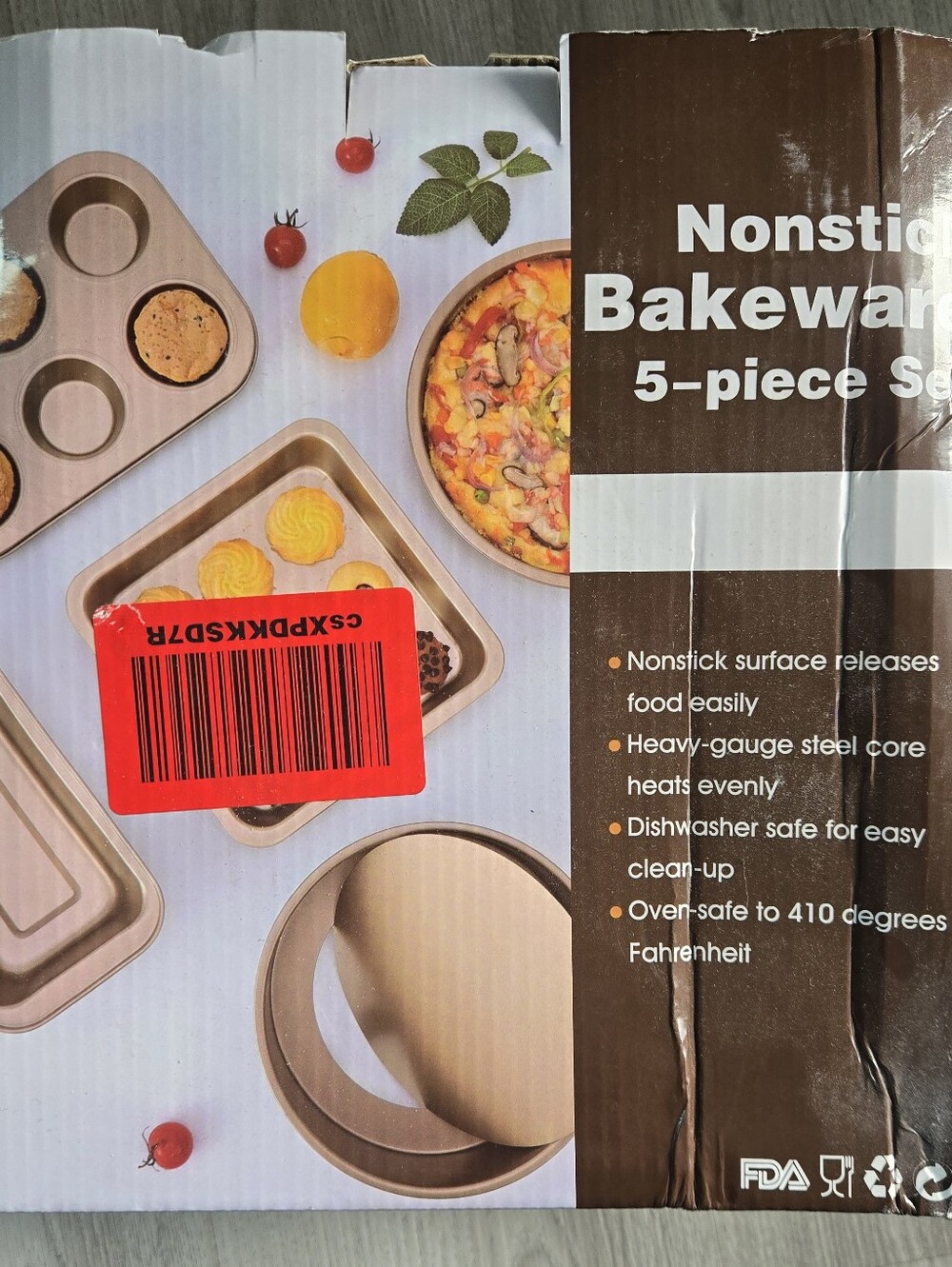 Nonstick Bakeware 5-Piece Set - Bronze